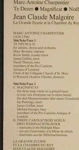 Charpentier,Marc A./J-C.Malgoi: Te Deum / Magnificat - 3 Noels, CBS Master Works(CBS 76 891), NL, 1979 - LP - L1324 - 5,00 Euro