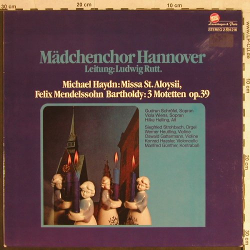 Mädchenchor Hannover: Michael Haydn: Missa St.Aloysii, Lauenhagen & Paris(2891 216), D,  - LP - L1351 - 7,50 Euro