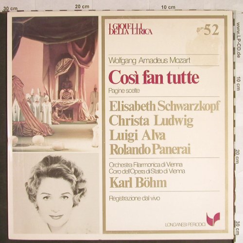 Mozart,Wolfgang Amadeus: Cosi Van Tutte- Pagine Scelte, Ri, I Gioielli Della Lirca(GML 52), I, vg+/vg+, 1958 - LP - L1371 - 3,00 Euro