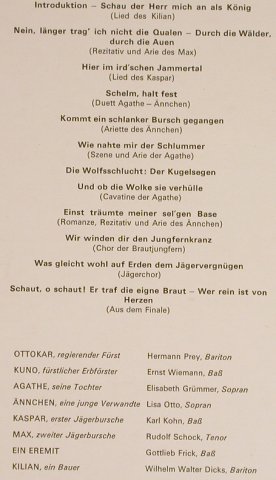 Weber,Carl Maria von: Der Freischütz-Gr.Querschnitt, Parnass(73 729), D, 1966 - LP - L1381 - 5,00 Euro