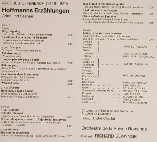Offenbach,Jacques: Hoffmann's Erzählungen,Arien,Szenen, Decca Oper der Welt(6.41626 AN), D, 1972 - LP - L1382 - 5,00 Euro