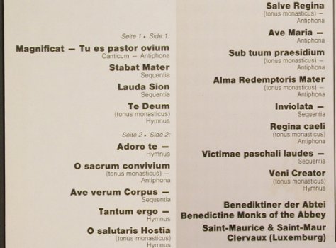 Benediktiner der Abtei St.Maurice: Salve Regina Gregorianische Gesänge, Philips Sequenza(6527 131), NL, Ri, 1980 - LP - L1425 - 5,00 Euro