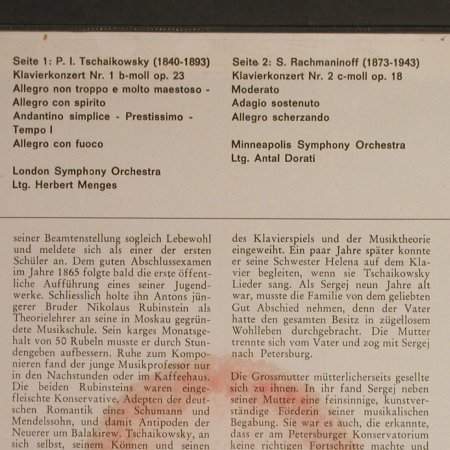 Tschaikowsky,Peter / Rachmaninoff: Klavierkonzert Nr.1 / No2, Foc, Philips Luxus Serie(L 04912 L), NL, Mono,  - LP - L1438 - 12,50 Euro