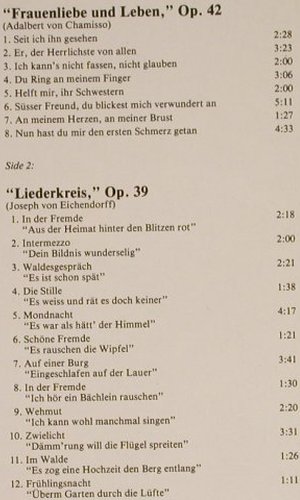 Schumann,Robert: Frauenliebe u.Leben/Liederkreis, Philips(416 672-1), NL, 1976 - LP - L1454 - 6,00 Euro