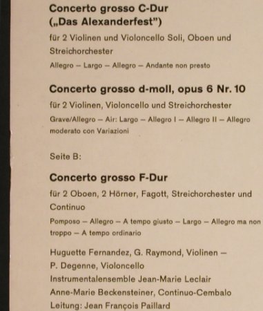 Händel,Georg Friedrich: Drei Concerti grossi, Christophorus/Erato(CGLP 75 741), D, Mono,  - LP - L1457 - 7,50 Euro