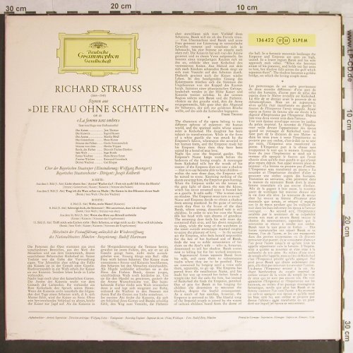 Strauss,Richard: Die Frau ohne Schatten-Szenen, D.Gr.(136 422 SLPEM), D, stereo, 1964 - LP - L1479 - 9,00 Euro