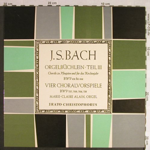 Bach,Johann Sebastian: Orgelbüchlein Teil3,BWV 631 bis 644, Christophorus(CGLP 73 711), D, Mono,  - LP - L1566 - 9,00 Euro