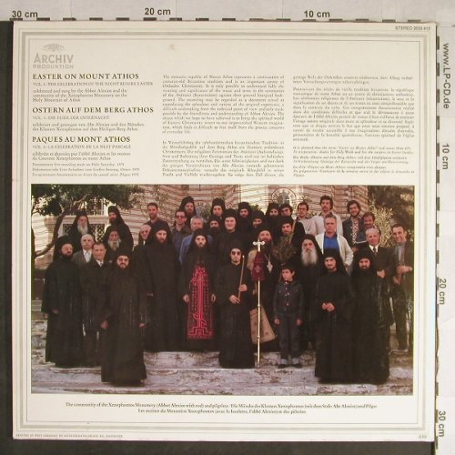 V.A.Ostern Auf Dem Berg Athos: Vol.I:Die Feier der Osternacht, Foc, Archiv(2533 413), D, 1978 - LP - L1672 - 7,50 Euro