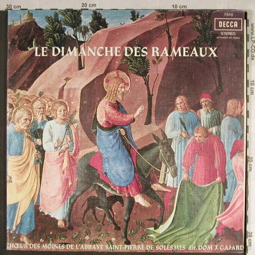 V.A.Chant Gregorien: Le Dimanche des Rameaux, Foc, Decca(7.510), F,vg+/m-,  - LP - L1680 - 5,00 Euro