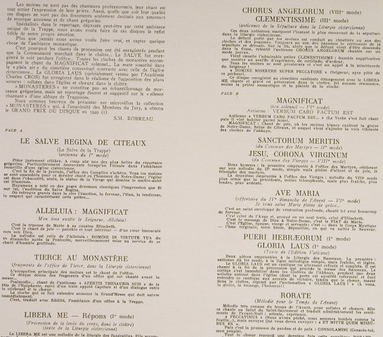 Choeur des Trappistes de L'Abbaye: de Citeaux, Salve Regina, Foc, Editions Studio s.m.(SM 30-541), F,vg+/m-,  - LP - L1691 - 4,00 Euro