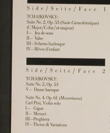 Tschaikowsky,Peter: Suite No.2 & 4, CBS Masterworks(36 702), NL, 1982 - LP - L1745 - 6,00 Euro