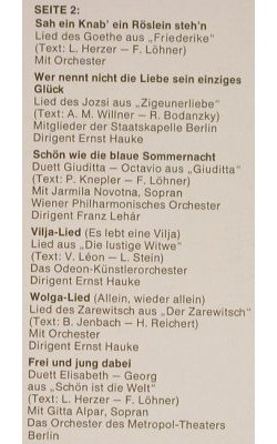 Tauber,Richard / Franz Lehar: Dokument Einer Freundschaft, HörZu Diskothek 10(HZEL 77), D,  - LP - L1753 - 6,00 Euro