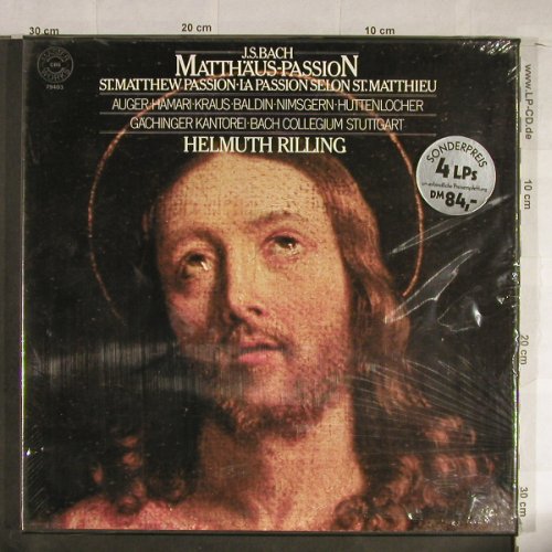Bach,Johann Sebastian: Mathäus-Passion, Box, FS-New, CBS Masterworks(79403), NL, Ri,  - 4LP - L1832 - 60,00 Euro