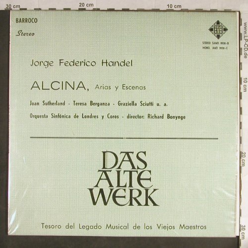Händel,Georg Friedrich: Alcina-Arias Y Escanes, vg+/m-, Telefunken(SAWD 9930-B), Kolumbien,  - LP - L1864 - 5,00 Euro