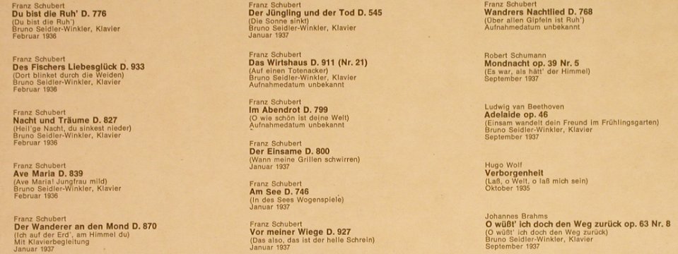 Erb,Karl: Ein Unvergessener Liederabend, Dacapo(C 047-28 033), D,  - LP - L1881 - 6,00 Euro