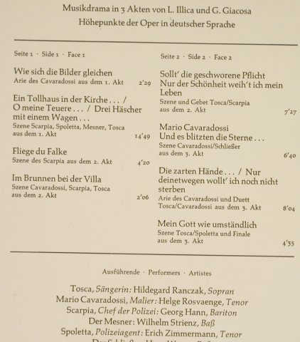 Puccini,Giacomo: Tosca - Höhepunkte in deut., BASF(10 21497-4), D, 1944 - LP - L1893 - 6,00 Euro
