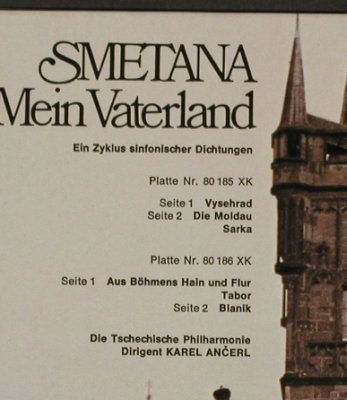 Smetana,Friedrich: Mein Vaterland,Foc, Supraphon(80 187 XCK), D, 1978 - 2LP - L1952 - 7,50 Euro