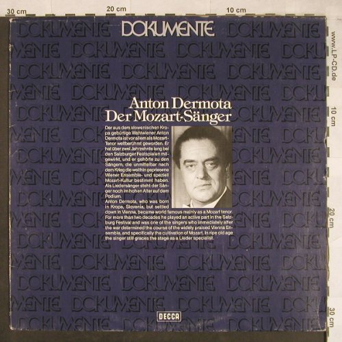 Dermota,Anton: Der Mozart-Sänger, m /vg+, Decca(6.42233 AJ), D, Ri, 1953 - LP - L1958 - 5,00 Euro