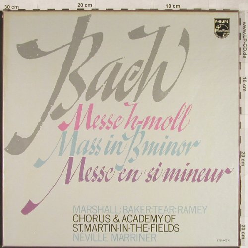 Bach,Johann Sebastian: Messe In H-Moll,BWV 232 ,Box, Philips(6769 002), NL, 1978 - 3LP - L2006 - 12,50 Euro