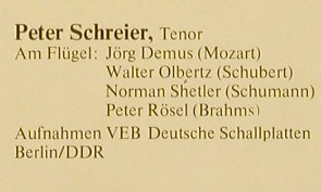 Schreier,Peter: Sah ein Knab'ein Röslein steh'n, Eurodisc(34 163 6), D,Club Ed., 1978 - LP - L2020 - 6,00 Euro