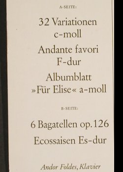 Beethoven,Ludwig van: 32 Variationen c-moll, Andante f.., Heliodor(89 514), D, 1965 - LP - L2035 - 12,50 Euro