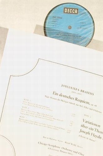 Brahms,Johannes: Ein Deutsches Requiem/Haydn Variati, Decca(31 263 7), D Box, 1979 - 2LP - L2068 - 9,00 Euro