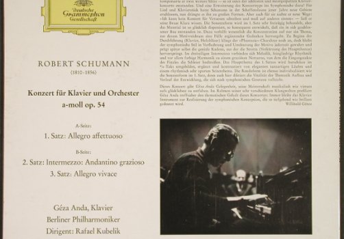 Schumann,Robert: Konzert f.Klavier&Orch.a-moll,op5, Deutsche Grammophon(K 73 170), D, Mono, 1965 - 10inch - L2079 - 7,50 Euro