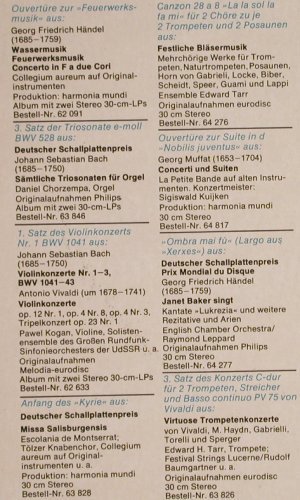 V.A.Ausschnitte-P.P.Kelen Musikprog: Barock,Klassik,Romantic,Neue Musik, Orbis(65 999 5), D, 1976 - LP - L2086 - 5,00 Euro