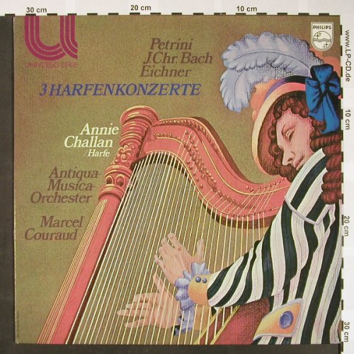 Petrini,Franz /J.Chr.Bach/E.Eichner: 3 Harfenkonzerze, Philips(6581 006), NL,  - LP - L2117 - 9,00 Euro