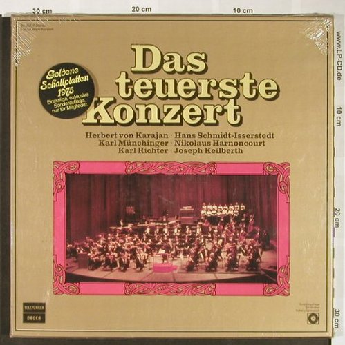 V.A.Das Teuerste Konzert: 10 Tr., Box, FS-New, Telefunken(29 552-7), D,DSC-Ed., 1975 - 4LP - L2126 - 15,00 Euro