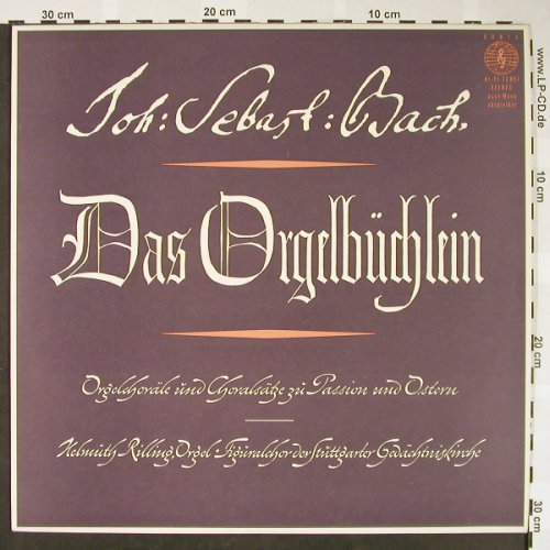 Bach,Johann Sebastian: Das Orgelbüchlein,zu Passion Ostern, Orbis(73 853), D,  - LP - L2134 - 5,00 Euro