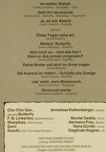 Puccini,Giacomo: Madame Butterfly, gr.Querschn.deut., EMI(34 648 6), D, Club-Ed,  - LP - L2223 - 5,00 Euro