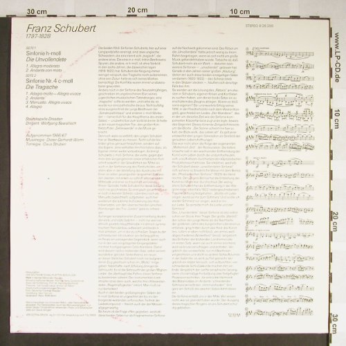 Schubert,Franz: Sinfonie Nr.8 H-moll/ Sinfonie Nr.4, Eterna(8 26 290), DDR, 1972 - LP - L2230 - 5,00 Euro