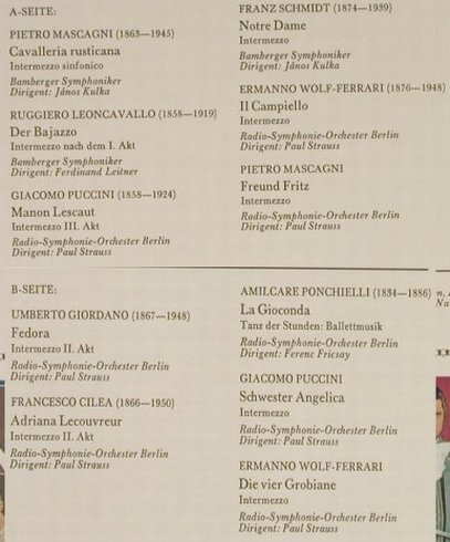 V.A.Opern-Intermezzi: Cavallerie Rusticana, Bajazzo..., D.Gr,Tulip ring(135 088), D, 1966 - LP - L2248 - 5,00 Euro