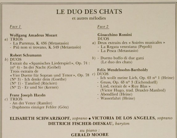V.A.Le Duo des Chats: et autres melodies, Foc, EMI(C 069-01 678), F, 1967 - LP - L2287 - 7,50 Euro