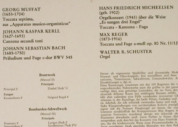 Muffat / Kerll / Bach / Reger / Mi: Toccata septima/Canzona secundi..., EMI(C 063-28 508), D,  - LP - L2363 - 5,00 Euro