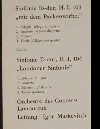 Haydn,Joseph: Sinfonien Nr.103 & 104, Philips(839 503 VGY), NL,  - LP - L2393 - 7,50 Euro