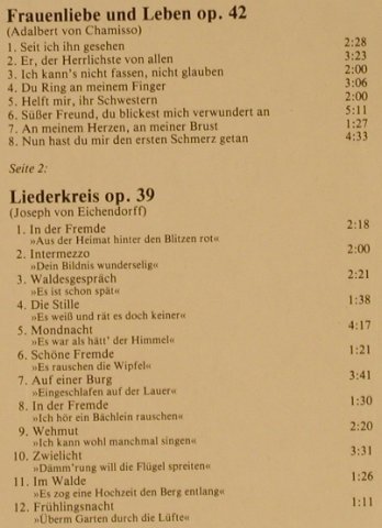 Schumann,Robert: Frauenliebe u.Leben/Liederkreis, Philips(416 672-1), NL, FS-New,  - LP - L2398 - 9,00 Euro