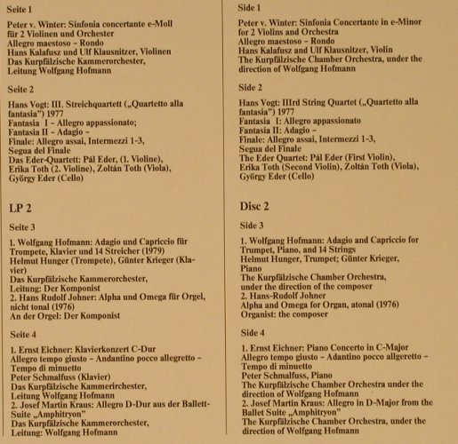 V.A.Musik aus Mannheim IV: Tradition Fortschritt, Boehringer, Promoton(401/402), D, 1981 - 2LP - L2406 - 7,50 Euro