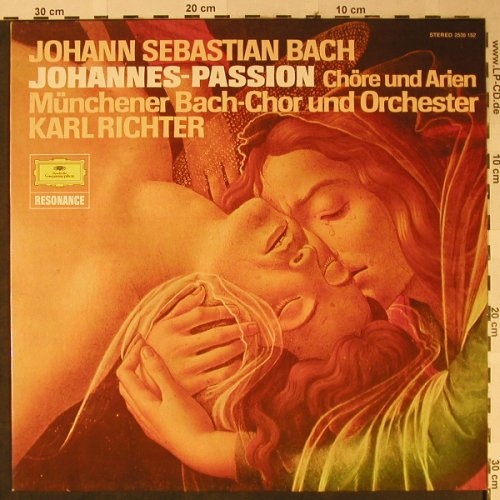 Bach,Johann Sebastian: Johannes-Passion, Chöre u.Arien, D.Gr. Resonance(2535 152), D, Ri, 1965 - LP - L2422 - 5,00 Euro