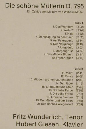 Schubert,Franz: Die Schöne Müllerin, Ri, D.Gr. Resonance(2535 133), D, 1966 - LP - L2451 - 5,00 Euro