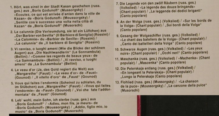 Schaljapin,Fedor: singt Arien und Volkslieder, TopClassic(TC 9036), D,  - LP - L2454 - 6,00 Euro