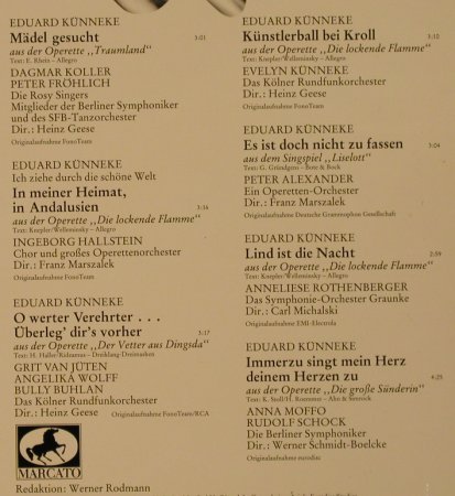 V.A.Das goldene Operetten Archiv: 19 - K - Eduard Künnecke, Mercato(29 318 3), D, 1983 - LP - L2486 - 5,50 Euro