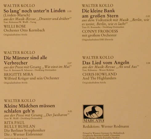 V.A.Das goldene Operetten Archiv: 17  - K - Walter Kollo, Mercato(29 316 7), D, 1983 - LP - L2497 - 5,50 Euro