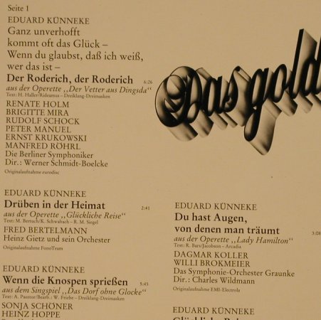 V.A.Das goldene Operetten Archiv: 21  - K - Eduard Künnecke, Mercato(29 320 9), D, 1984 - LP - L2502 - 5,50 Euro