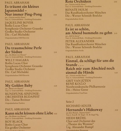 V.A.Das goldene Operetten Archiv:  2  - A, B -Paul Abraham..Benatzky, Mercato(29 301 9), D, 1983 - LP - L2505 - 5,50 Euro