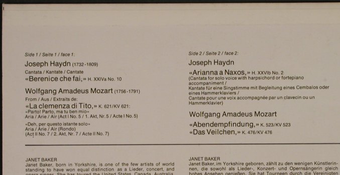Baker,Janet: Mozart:Arias-La clemenza../Haydn, Philips(6500 660), NL, m /vg+, 1974 - LP - L2536 - 6,00 Euro