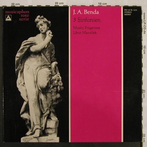 Benda,Jiri Antonin: 5 Sinfonien, Musicaphon(BM 30 SL 1231), D,  - LP - L2540 - 9,00 Euro