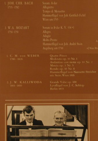 V.A.Vierhändige Klaviermusik auf: Original-Hammerflügeln, Pianohaus Trübger/Teldec(TST 77 747), D, m-/vg+, 1973 - LP - L2542 - 7,50 Euro