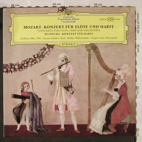 Mozart,Wolfgang Amadeus/C.Reinecke: Konzert f.Flöte&HarfeKV299/Konzert, D.Gr.(SLPM 138 853), D, Ri, 1963 - LP - L2558 - 6,00 Euro